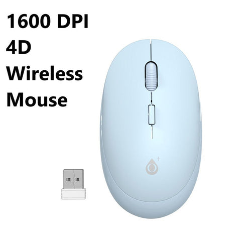 Moveteck NG6049 Wireless Mouse 2.4 Ghz 4D 1600DPI (Blue)