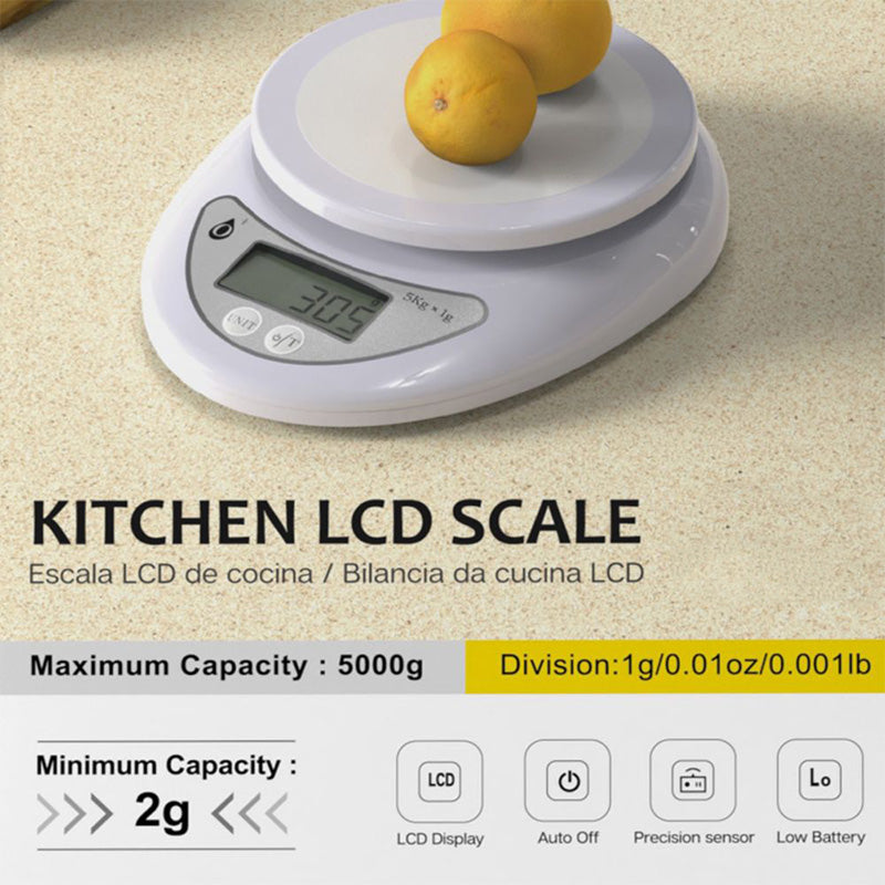 Moveteck NR9330 Digital Display Kitchen Scale 5000g