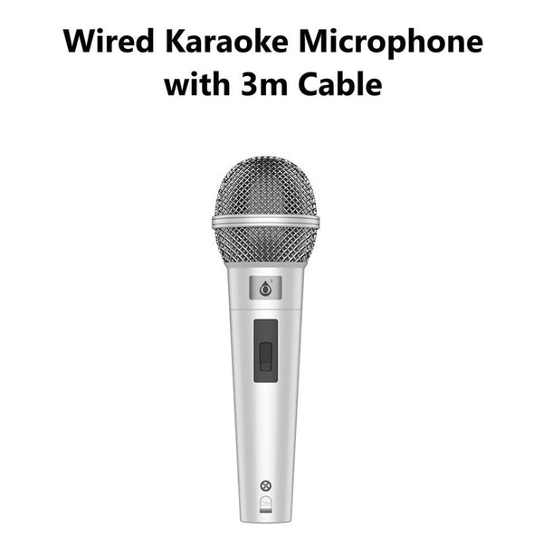 Moveteck NR9337 Wired Microphone with 3M Cable (Silver