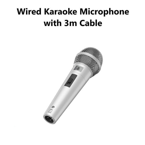 Moveteck NR9337 Wired Microphone with 3M Cable (Silver)