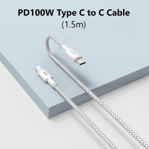 Moveteck TB1306 PD 100W Type C to C 5A Cable 1.5M (White)