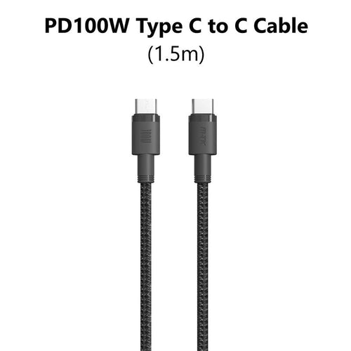 Moveteck TB1306 PD 100W Type C to C 5A Cable 1.5M (Black)
