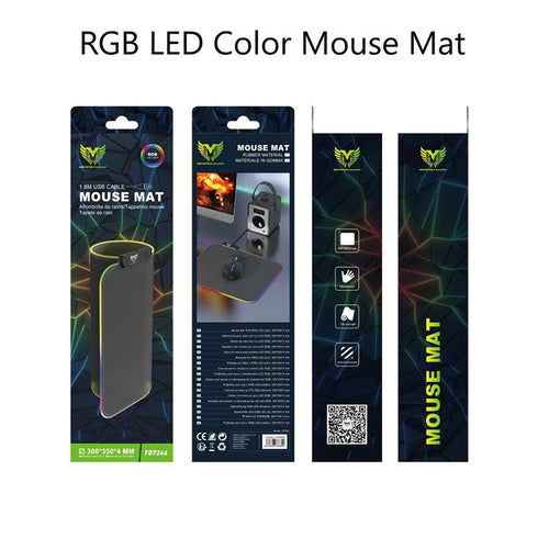 Moveteck TG7246 RGB LED Color Mouse Mat