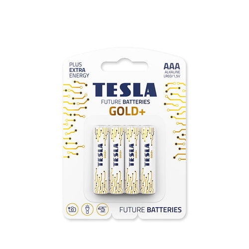 Tesla GOLD-LR03-4B AAA Gold+ Alkaline (4 Pcs)