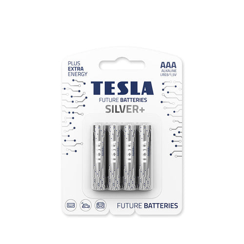 Tesla SILVER-LR03-4B AAA Silver+ Alkaline (4 Pcs)