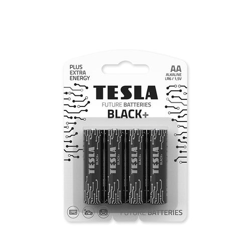 Tesla BLACK-LR06-4B AA Black+ Alkaline (4 Pcs)
