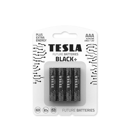 Tesla BLACK-LR03-4B AAA Black+ Alkaline (4 Pcs)