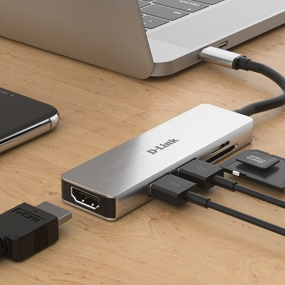 D-Link DUB-M530 5-in-1 USB Type-C Hub with HDMI and SD/microSD Card Reader