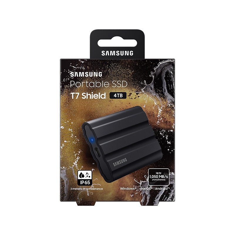 外付けハードディスク・ドライブ Samsung Portable SSD T7 Shield 4TB Amazon | Samsung T7 シールド ポータブル SSD 4TB - USB 3.2 Gen.2 外