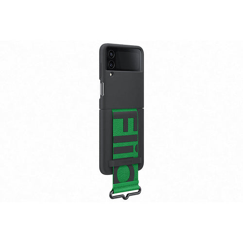 Samsung Galaxy Z Flip4 Silicone Cover with Strap Black