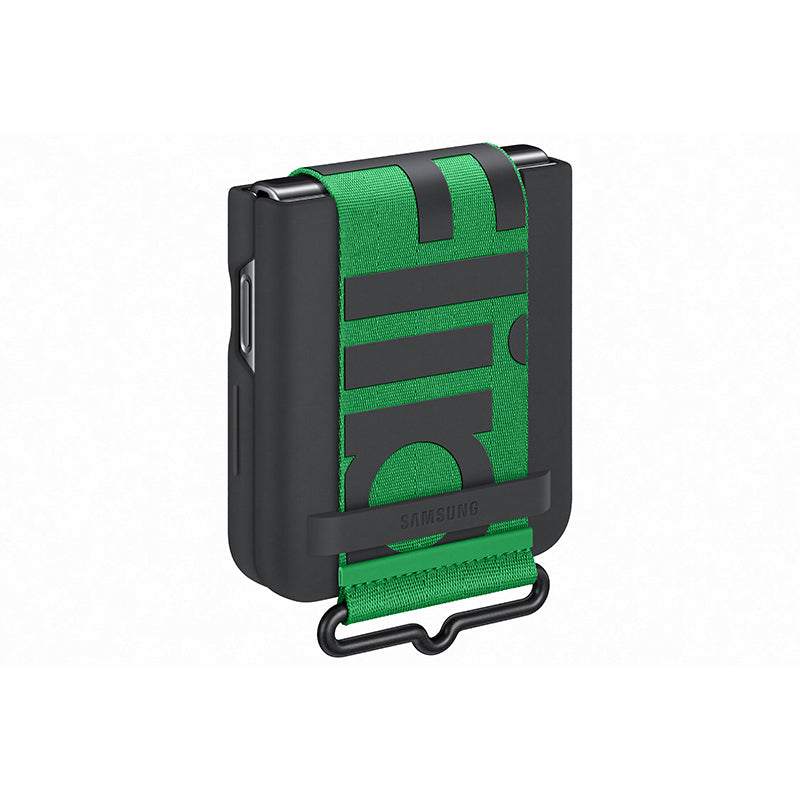 Samsung Galaxy Z Flip4 Silicone Cover with Strap Black