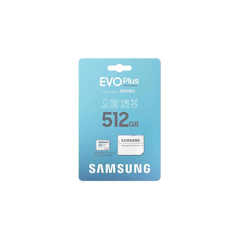 Samsung EVO Plus 512GB microSD with adapter