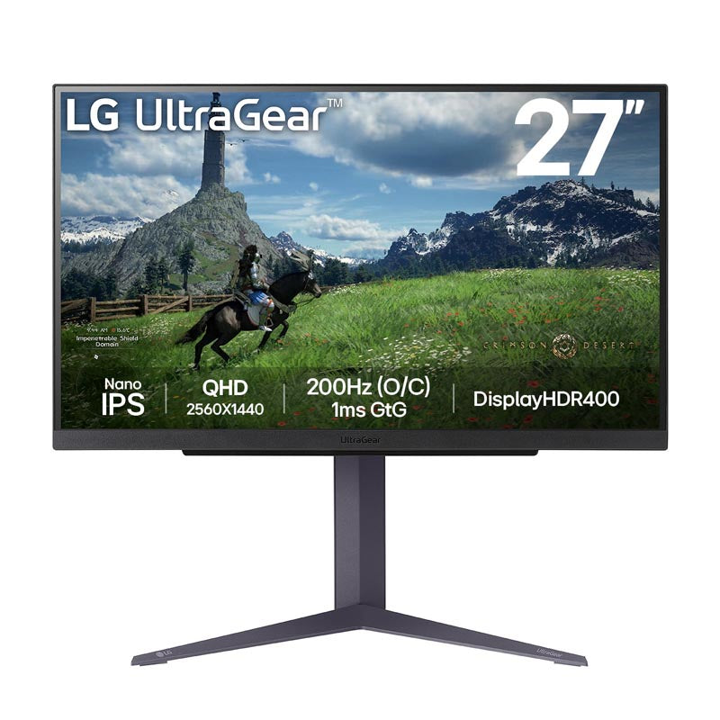 LG UltraGear 27GS85Q-B 27-inch QHD 180Hz Nano IPS Gaming Monitor