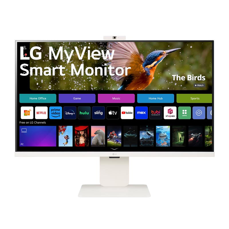 LG MyView 32SR85U-W 32-inch UHD/FHD Webcam/VA Smart Monitor