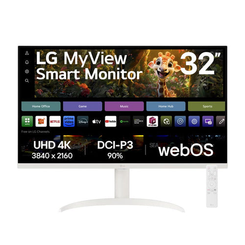 LG MyView 32SR75U-W 32-inch UHD/USB-C PD/VA Smart Monitor