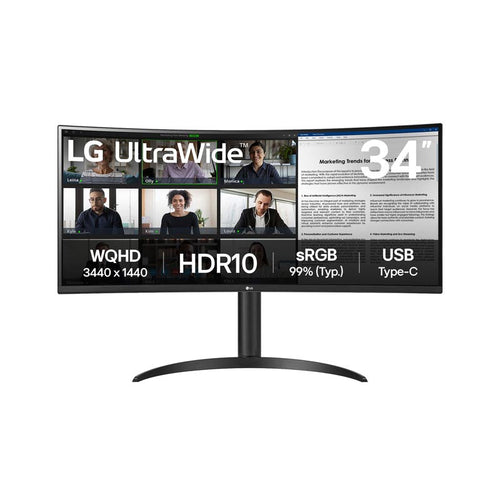 LG 34WR55QK-B 34 WQHD/100Hz/Type-C/HAS/Curved Monitor