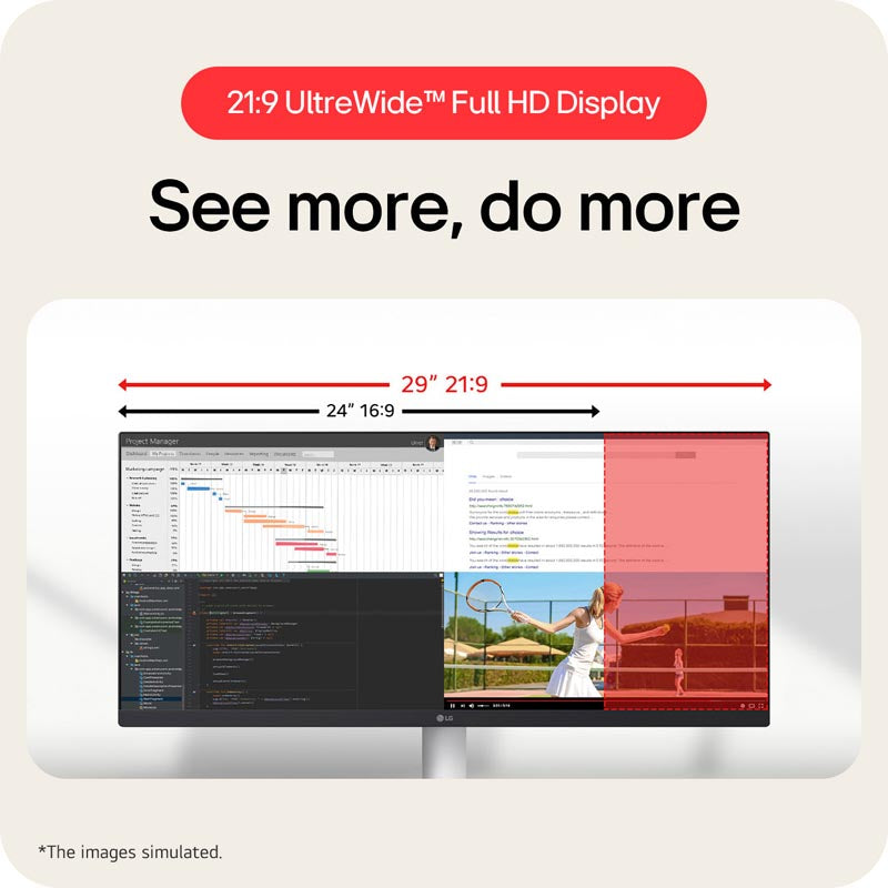 LG UltraWide 29U531A-W - 29 WFHD IPS 100Hz Monitor