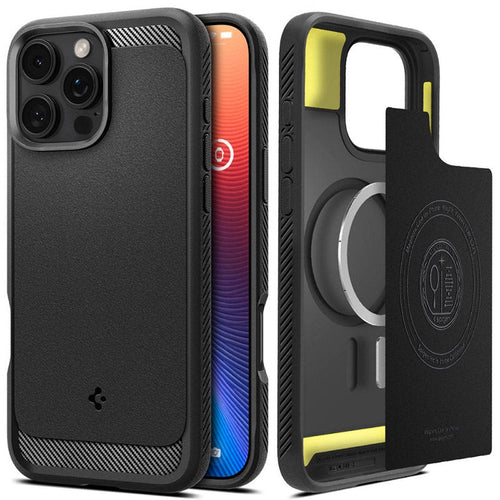 Spigen iPhone 16 Pro 6.3 (2024) Rugged Armor MagFit Matte Black