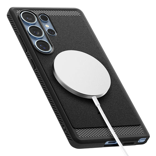 Spigen ACS08951 Galaxy S25 Ultra Rugged Armor MagFit Matte Black