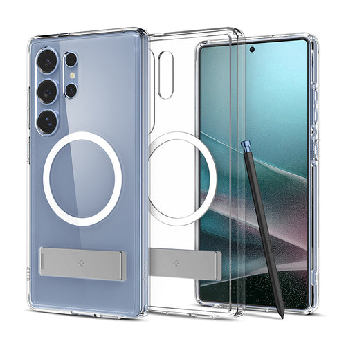 Spigen ACS08963 Galaxy S25 Ultra Ultra Hybrid S MagFit Clear White