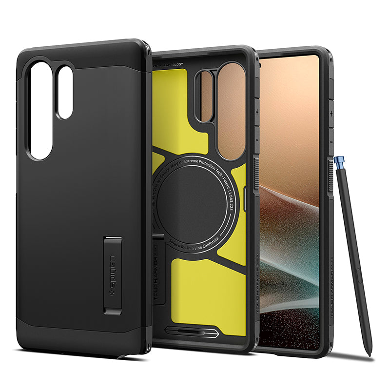 Spigen ACS08964 Galaxy S25 Ultra Tough Armor MagFit Black
