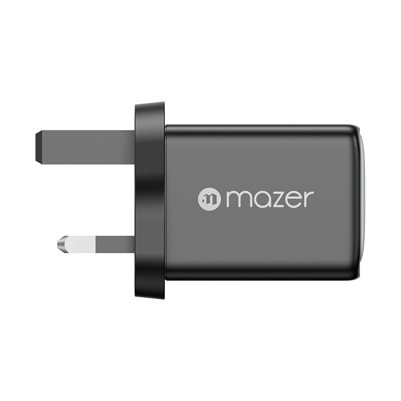 Mazer M-GAN45UK-V3-BK 48W 2C UK Wall Charger-Black