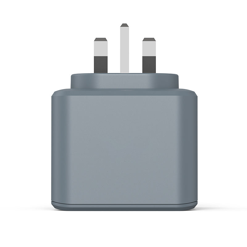 Mazer M-HOME-CUBE20UK-GY Infinite.BOOST UK 3-Outlet CUBE Extension Sockets with 1C 20W & 2A QC3.0 (Grey)