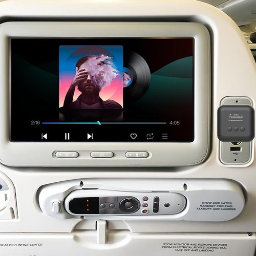 Mazer M-FlyMatePro-Duo-BK Dual connect Inflight Wireless Adapter (Black)