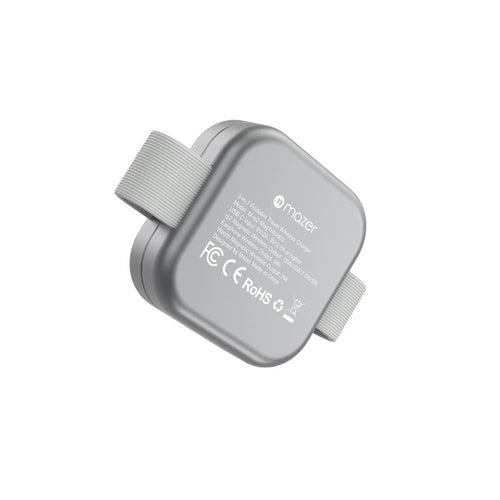 Mazer M-qi2-MagTrifold03-GY/qi2 3-in-1 Trifold Wireless Charging Pad - Grey