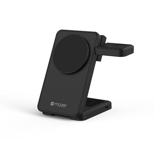 Mazer M-MagFold13S-BK Magnetic 3-in-1 Samsung Foldable Wireless Charging Stand (Black)