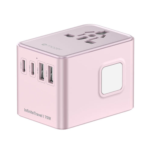 Mazer M-IFTravel170PD-PK InfiniteTravel GaN PD70W 3C+2A World Travel Charger (Pink)