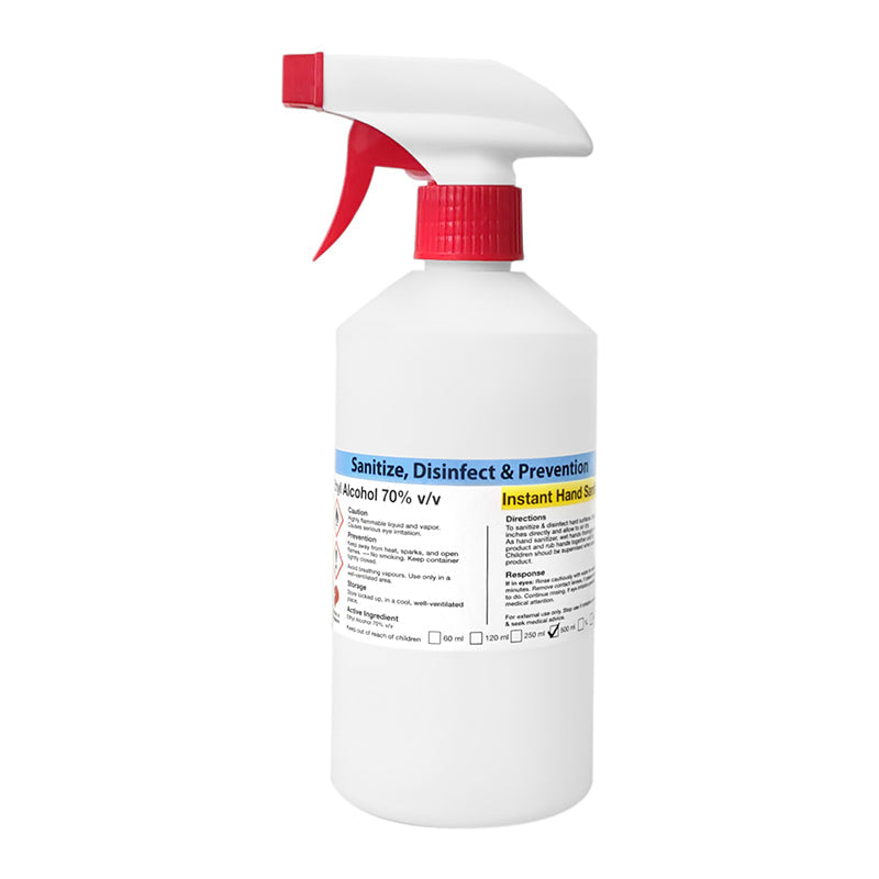 BioAire Sanitize Disinfection 500ML Denatured Alcohol 70%