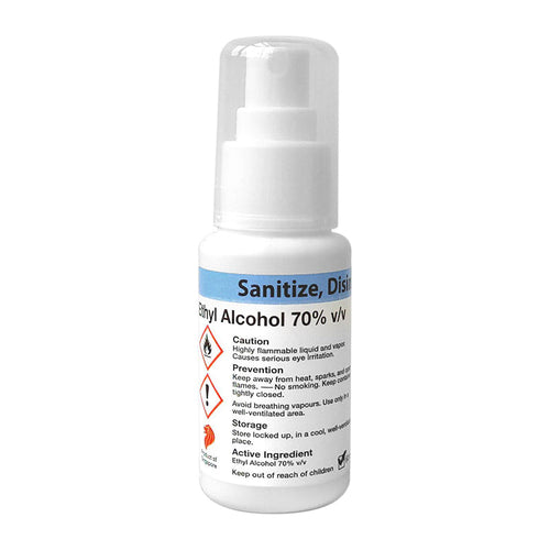 BioAire Sanitize Disinfection 60ML Denatured Alcohol 70%