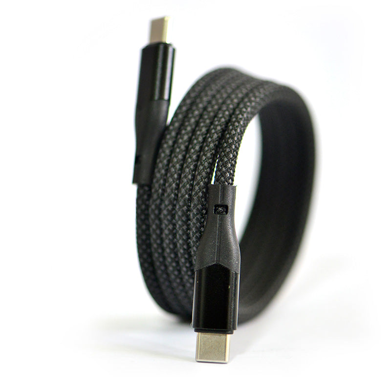 iDream IDUCM21 Magnetic PD240W USB-C to C Macaron Weaving Cable 1M (Grey)