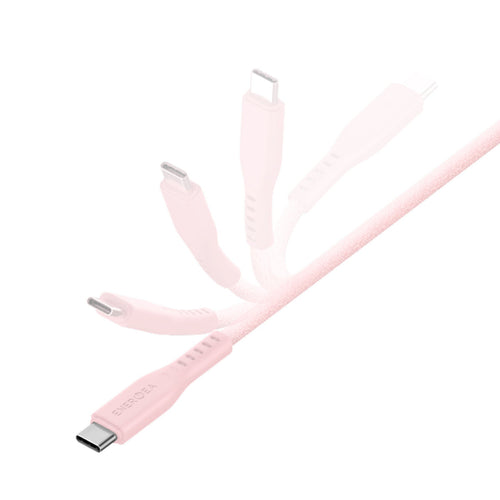 Energea Flow 240W USBC-C 1.5m Cable w Cable Tie (Pink)