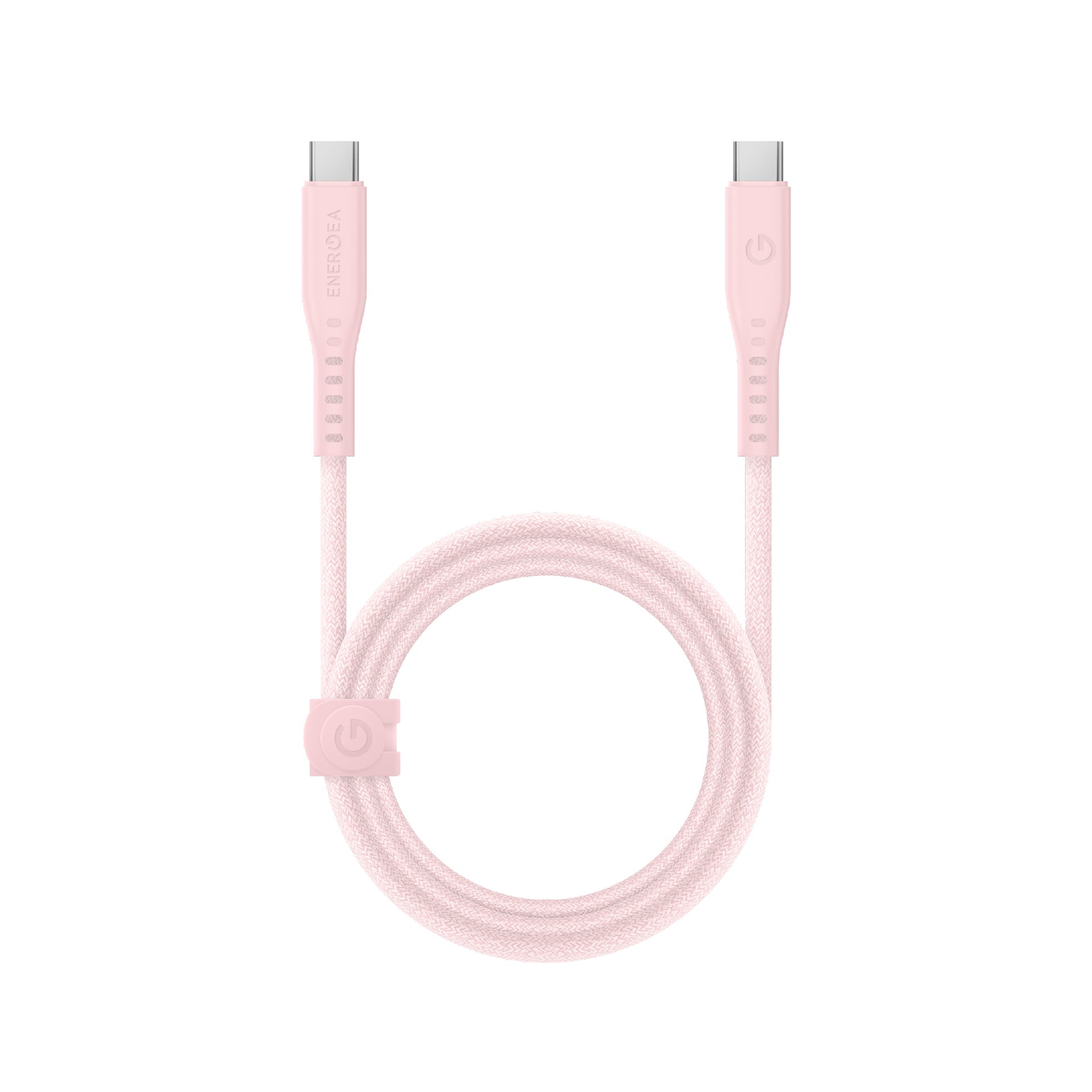 Energea Flow 240W USBC-C 1.5m Cable w Cable Tie (Pink)