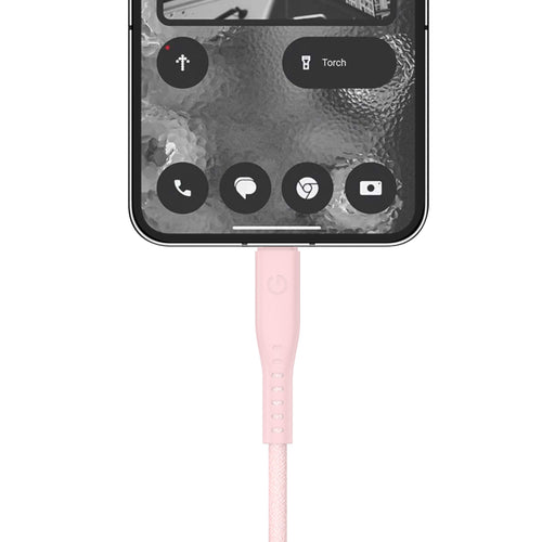 Energea Flow 240W USBC-C 1.5m Cable w Cable Tie (Pink)