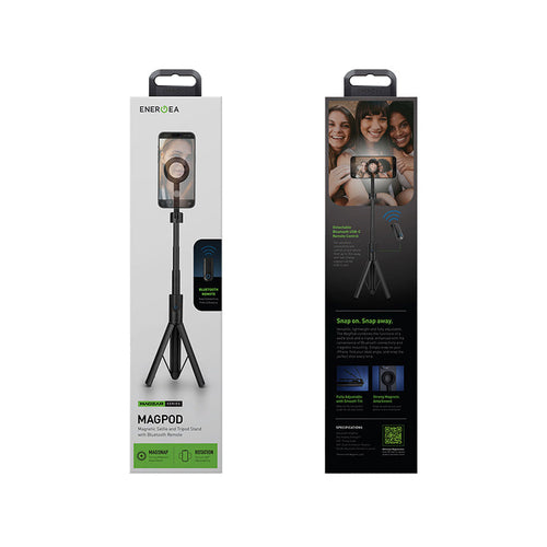 Energea MagPod Selfie Stick with Removable Controller (Black)