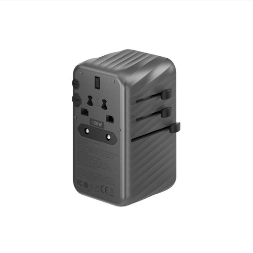 Energea TWA-GAN120 120W Travel World Adapter (Gunmetal)