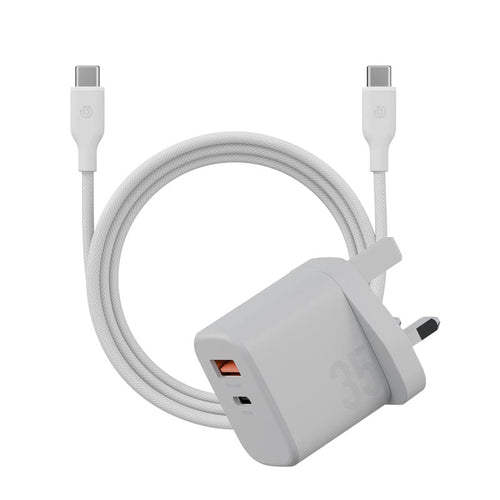 Bazic Goport Velox 1C1A 35W Charger + 60W 1.5M C Cable (White)