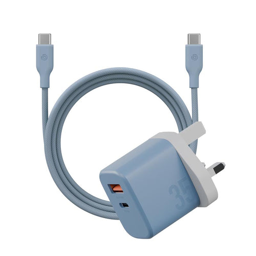 Bazic Goport Velox 1C1A 35W Charger + 60W 1.5M C Cable (Blue)