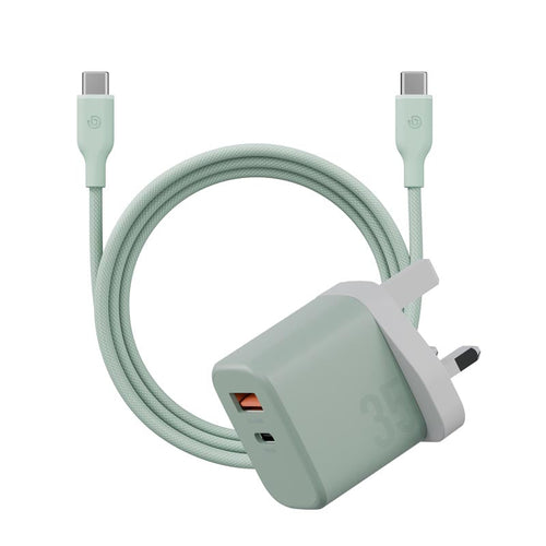 Bazic Goport Velox 1C1A 35W Charger + 60W 1.5M C Cable (Green)