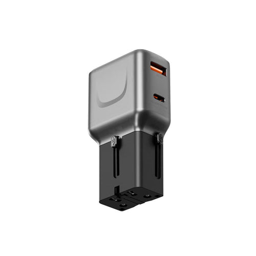 Energea Travelgo 1C1A 35W Travel Adapter (Gunmetal)