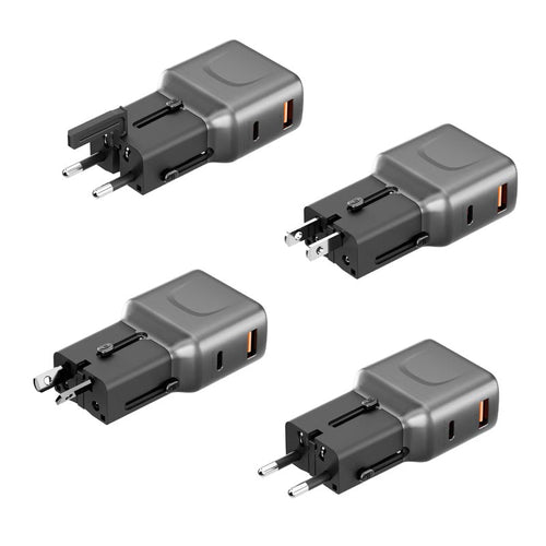 Energea Travelgo 1C1A 35W Travel Adapter (Gunmetal)