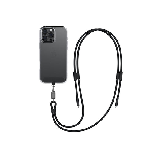 Energea Lasso Lanyard C-C Cable 480Mbps 240W With Lanyard Card 1.5M (Black)