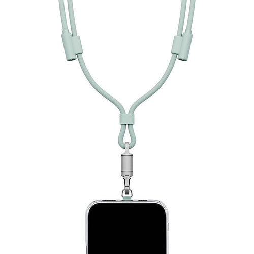 Energea Lasso Lanyard C-C Cable 480Mbps 240W With Lanyard Card 1.5M (Sage)