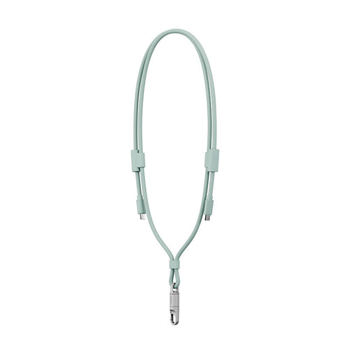 Energea Lasso Lanyard C-C Cable 480Mbps 240W With Lanyard Card 1.5M (Sage)