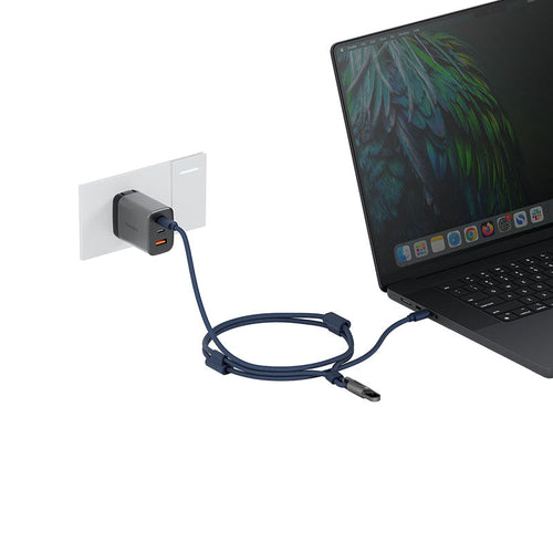 Energea Lasso Lanyard C-C Cable 480Mbps 240W With Lanyard Card 1.5M (Blue)