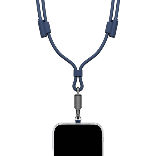 Energea Lasso Lanyard C-C Cable 480Mbps 240W With Lanyard Card 1.5M (Blue)