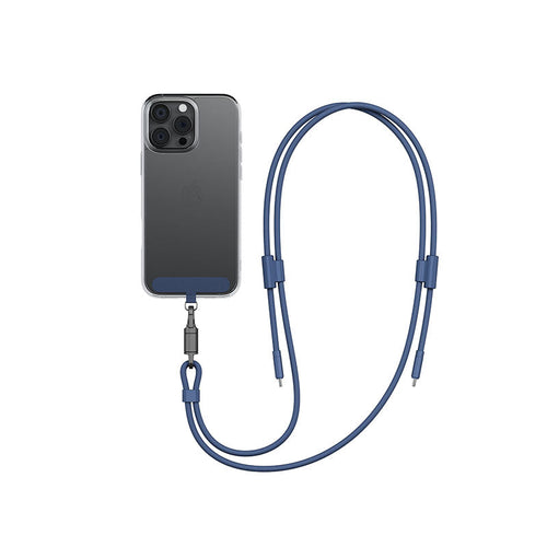 Energea Lasso Lanyard C-C Cable 480Mbps 240W With Lanyard Card 1.5M (Blue)